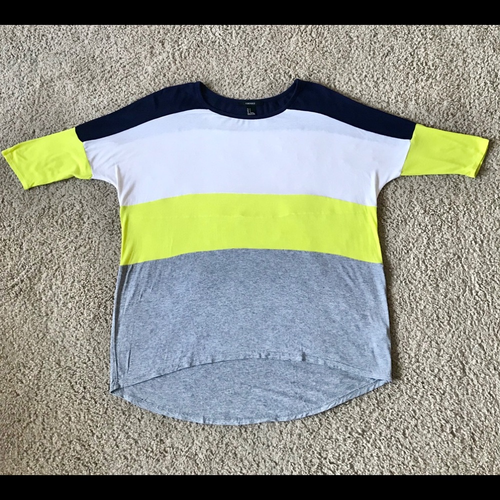 Forever 21 Color Block Blouse